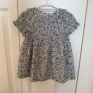 Zara Floral Smocked Baby Dress